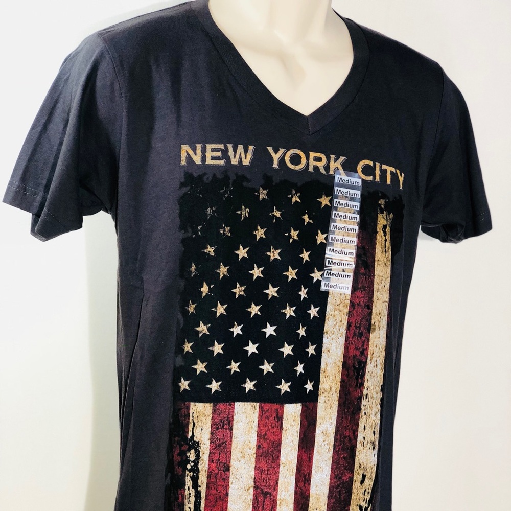 - New! NYC 🇺🇸 T-Shirt Unisex Retro Sz M Black